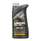 7722 MANNOL LONGLIFE 508/509 0W-20 1 л. Синтетическое моторное масло 0W20 