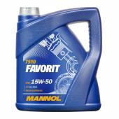 7510 MANNOL FAVORIT 15W50 4 л. Полусинтетическое моторное масло 15W-50